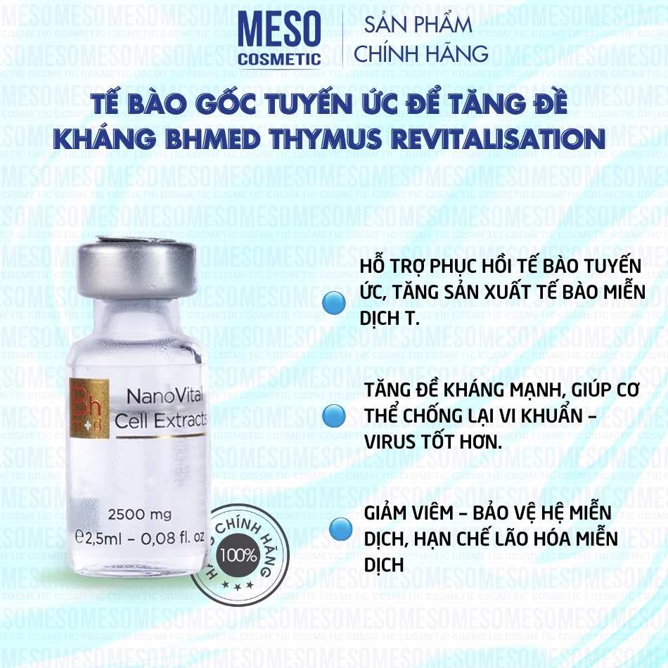 Tế bào gốc tuyến ức để tăng đề kháng Bhmed THYMUS Revitalisation